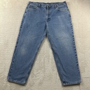 VTG Carhartt Men's Denim blue Jeans Relaxed Fit 42x30 Workwear Grunge Revival